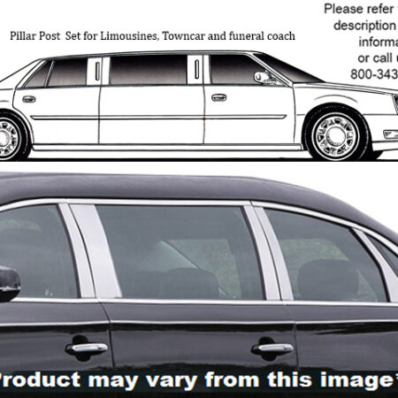 QAA PP53248 – Stainless Steel Pillar Trim 10-Piece – Fits 2013-2019 Cadillac XTS