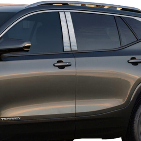 QAA PP58275 – Stainless Steel Pillar Trim 4-Piece – Fits 2018-2023 GMC Terrain