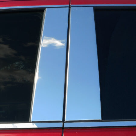 QAA PP59170 – Stainless Steel Pillar Trim 4-Piece – Fits 2019-2023 Chevrolet Silverado