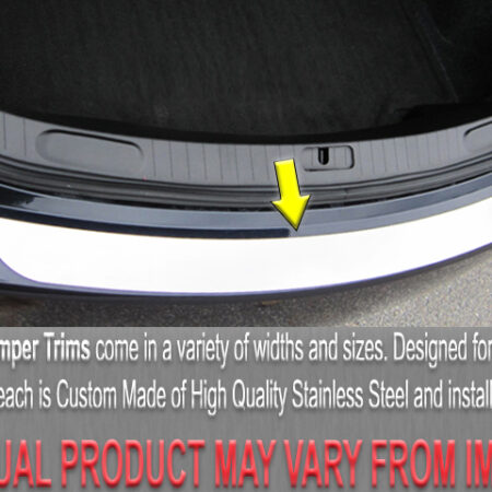 QAA RB10348 – Stainless Steel Rear Bumper Trim 1-Piece – Fits 2010-2010 Hyundai Genesis