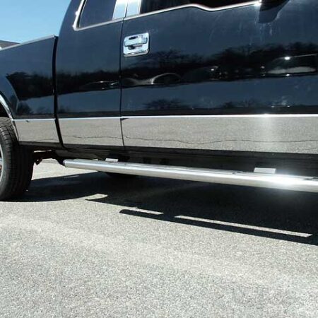 QAA TH44313 – Stainless Rocker Panel Trim 10-Piece – Fits 2004-2008 Ford F-150