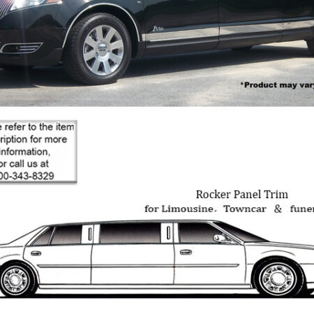 QAA TH50674 – Stainless Rocker Panel Trim 8-Piece – Fits 2010-2020 Lincoln MKT