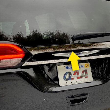 QAA TP57750 – Stainless Steel Trunk Accent Trim 1 -Piece – Fits 2017-2021 Chrysler Pacifica