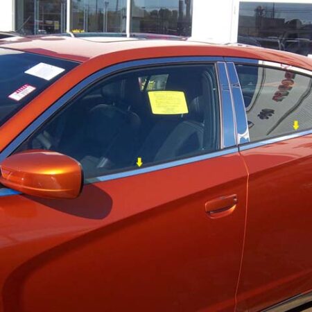 QAA WS51910 – Stainless Steel Window Sill Trim 4-Piece – Fits 2011-2023 Dodge Charger