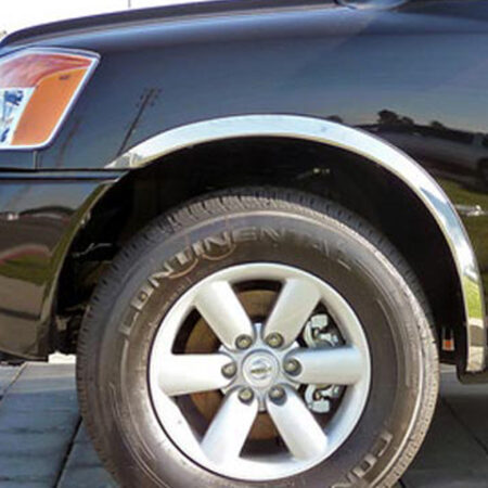 QAA WZ24521 – Stainless Steel Fender Trim 5-Piece – Fits 2004-2015 Nissan Titan w/Rear Cargo Door